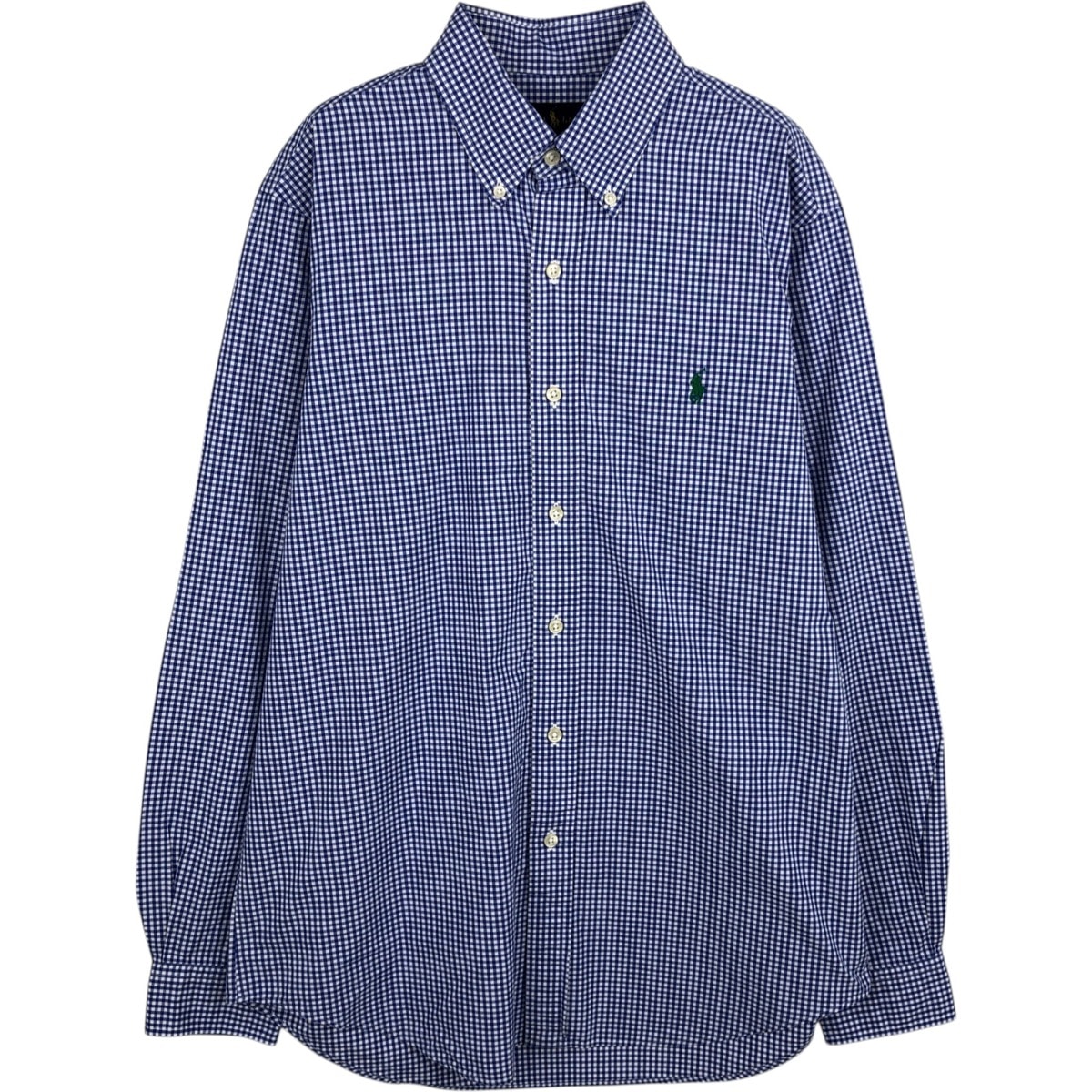 古着 ラルフローレン Ralph Lauren ギンガムチェック 長袖 ボタンダウンチェックシャツ メンズM相当/eaa628724