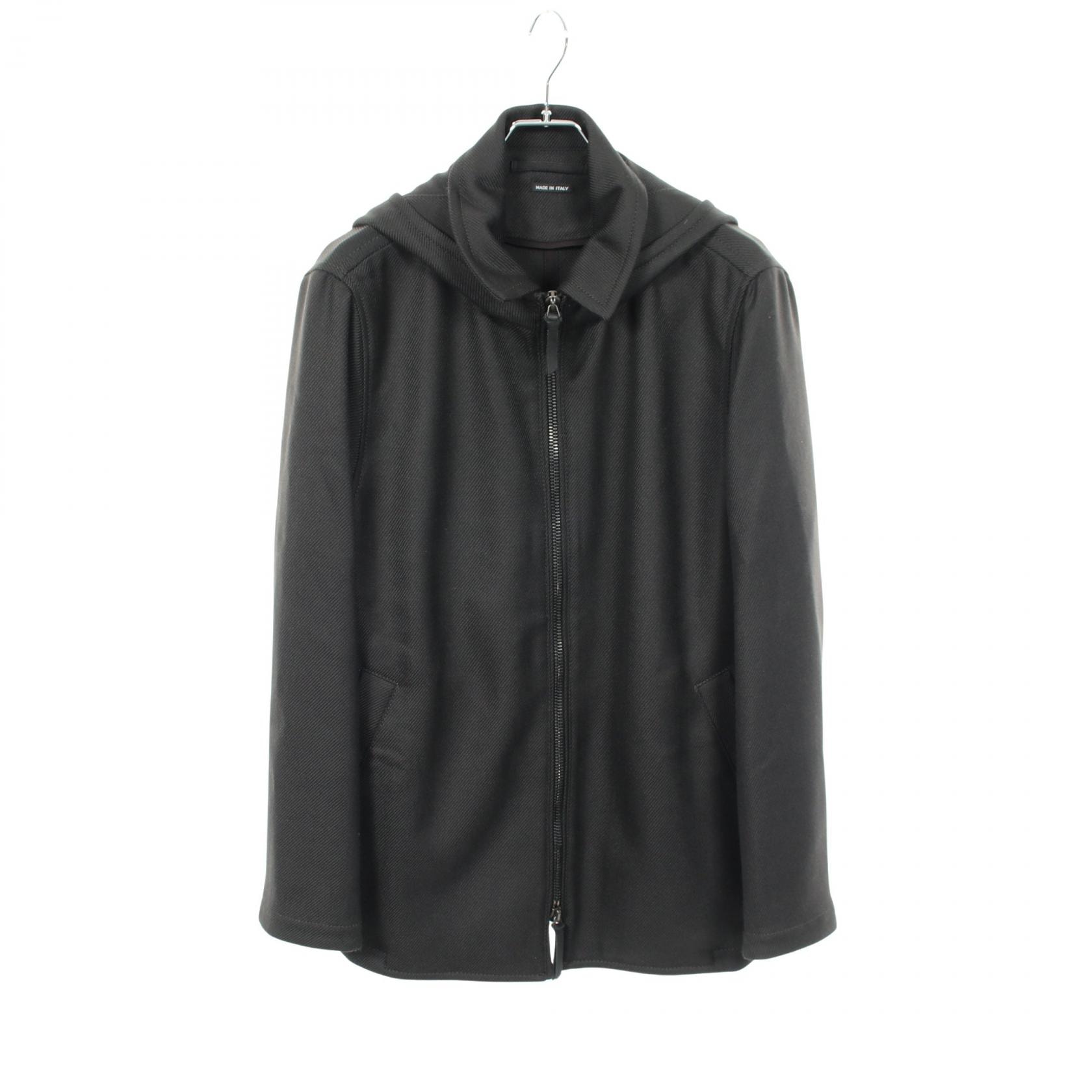 ジョルジオアルマーニ GIORGIO ARMANI フード付き 衣料品 アウター ウール メンズ グレー系 MSB50W MS902 【中古】