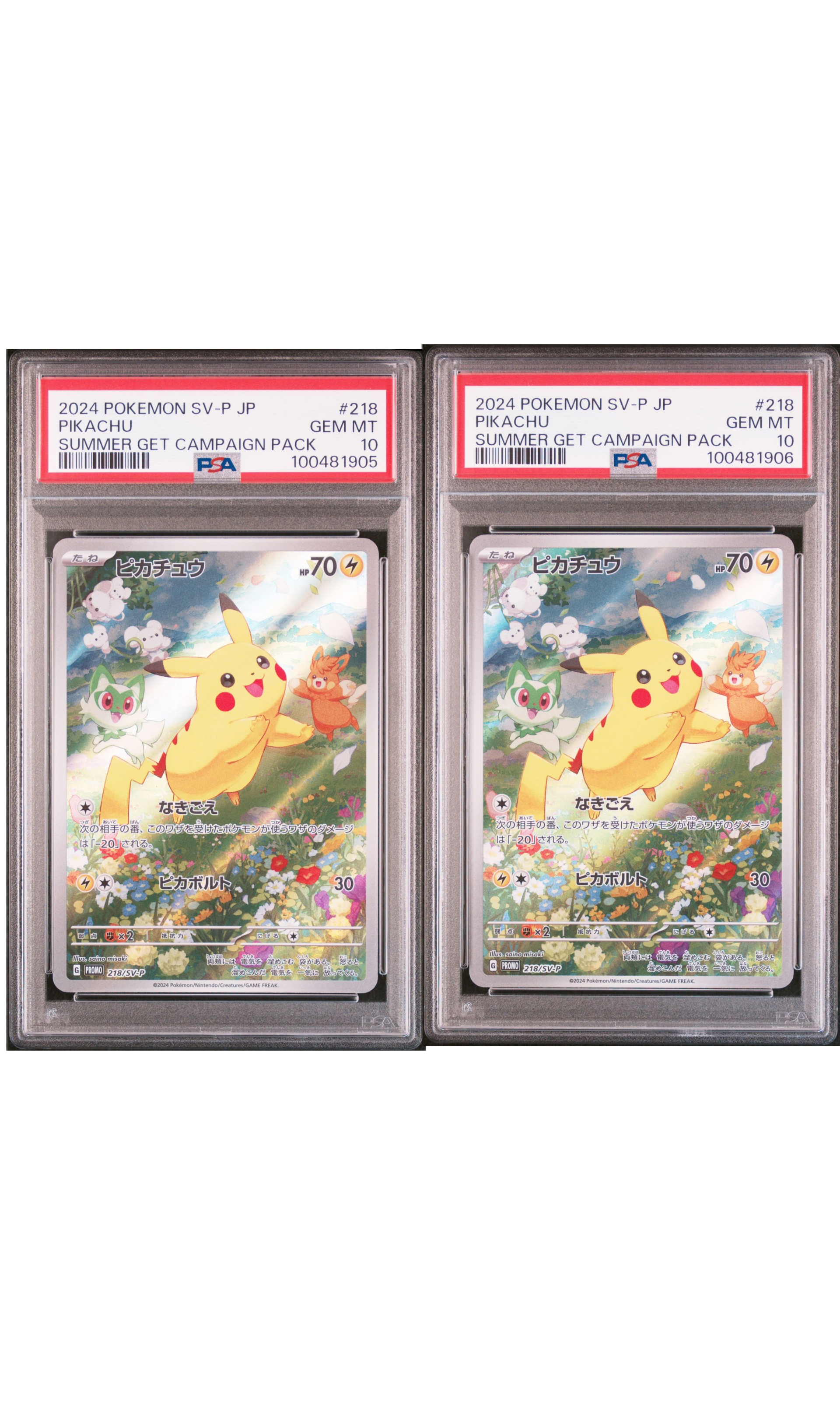 ピカチュウ P [SV-P 218](プロモカードパック「ポケカの夏がキタ!プロモカードGetキャンペーン!」)