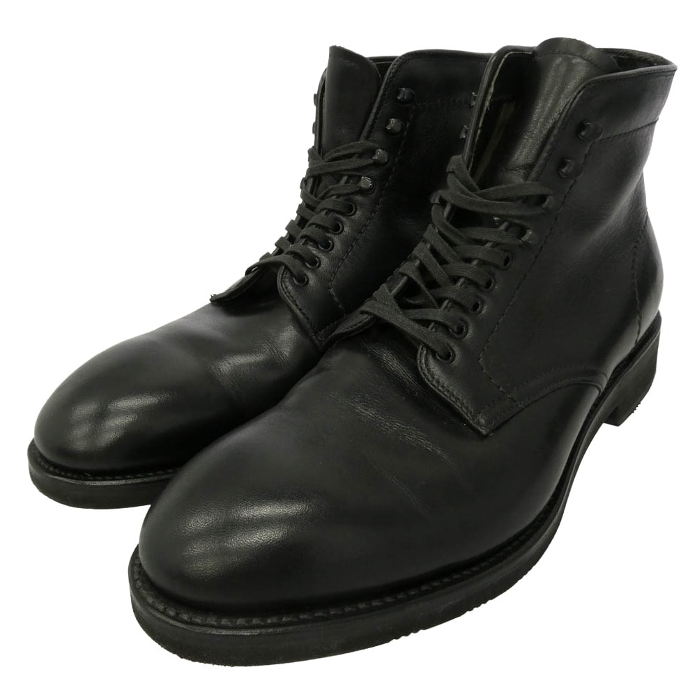 ALDEN オールデン 45617H PLANE TOE 6inch BOOTS プレーントゥ 6インチ オースティンベンズカーフ ブーツ ブラック系 10【中古】