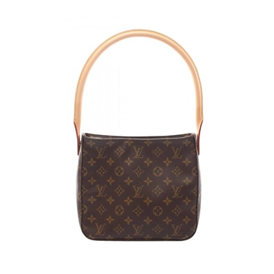 ルイ・ヴィトン LOUIS VUITTON ルーピングMM ショルダーバッグ バッグ PVCコーティングキャンバス レザー モノグラム レディース ブラウン系 M51146 【中古】