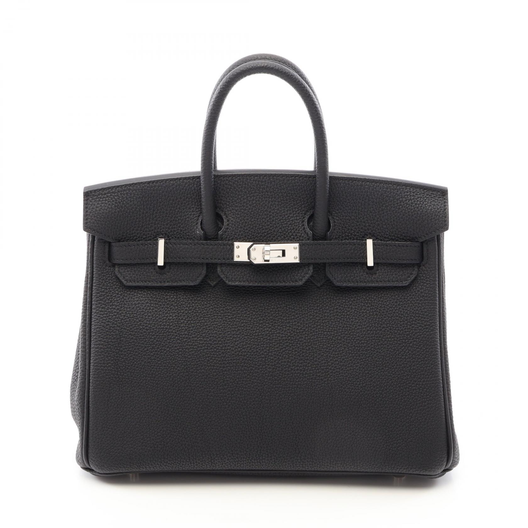 エルメス HERMES バーキン25 ハンドバッグ バッグ レザー トゴ U刻印(2022年製造) レディース ブラック系 【中古】