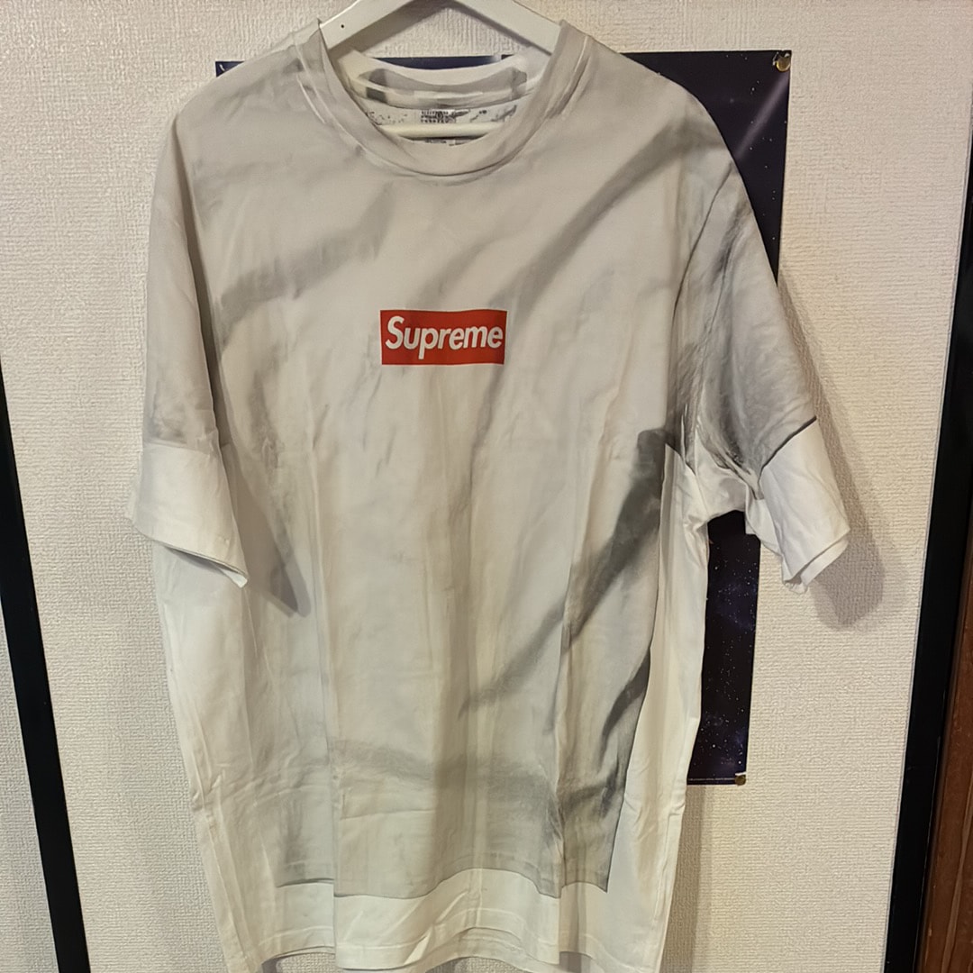 Supreme x MM6 Maison Margiela Box Logo Tee "White"