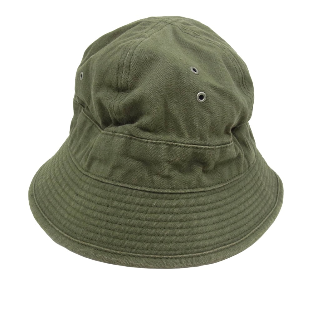 TENDERLOIN テンダーロイン 帽子 JUNGLE HAT HERRING BONE ジャングルハット 帽子 カーキ系 M【中古】