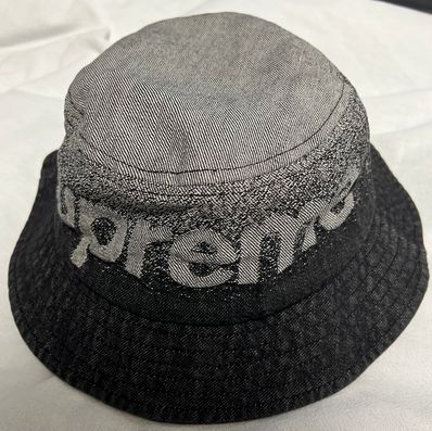 Supreme Fade Jacquard Denim Crusher "Black"