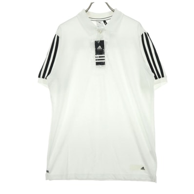 adidas アディダス 半袖 ポロシャツ L アイボリー