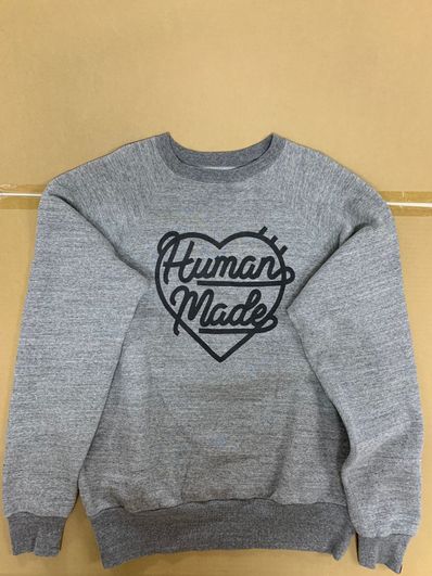 HUMAN MADE RAGLAN CREWNECK SWEATSHIRT "Grey"