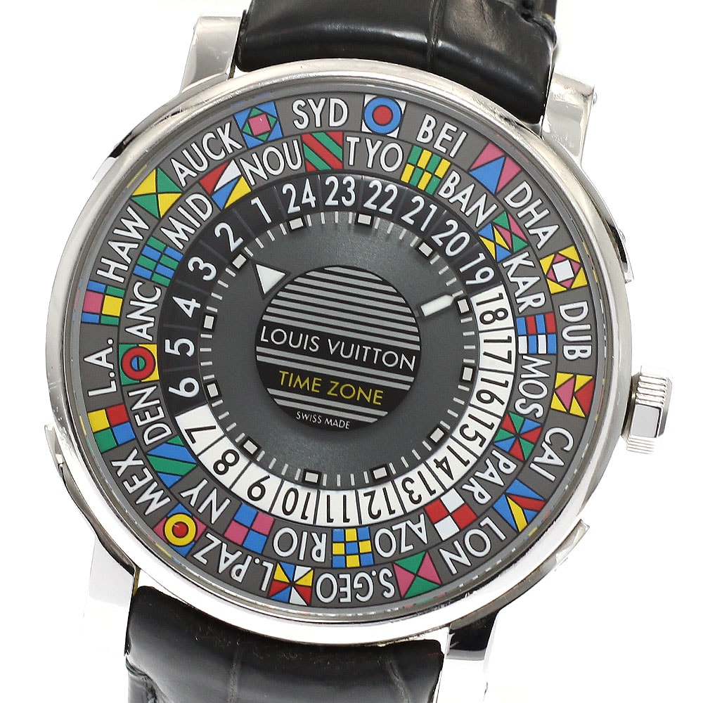 ルイ・ヴィトン エスカル タイムゾーン Q5D20 メンズ 【中古】