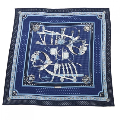 エルメス HERMES HARNAIS DE COUR BANDANA H243935S カレジェアン140 ショール
