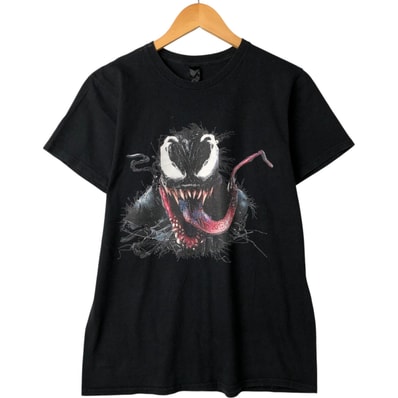 古着 ヘインズ Hanes VENOM ヴェノム キャラクタープリントTシャツ メンズM相当/eaa563019