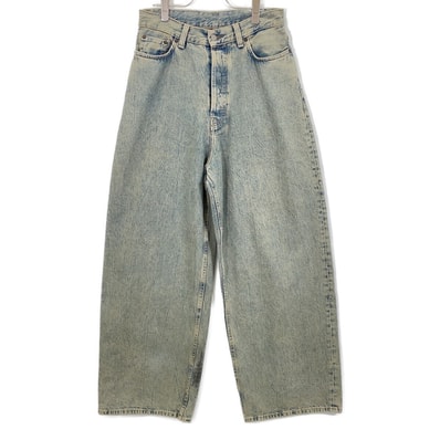 アクネ ストゥディオズ 23F FN A00443 ブルー ボタンフライ Delta Wide Leg Jeans 34