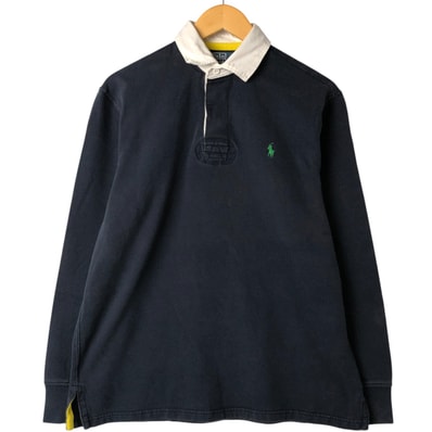 古着 ラルフローレン Ralph Lauren POLO by Ralph Lauren CUSTOM FIT 長袖 ラガーシャツ メンズL相当/eaa522297