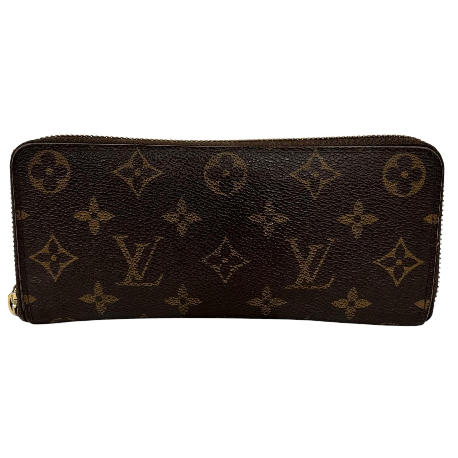 LOUIS VUITTON ルイ・ヴィトン ポルトフォイユ・クレマランス 長財布 モノグラムキャンバス ブラウン レディース【中古】