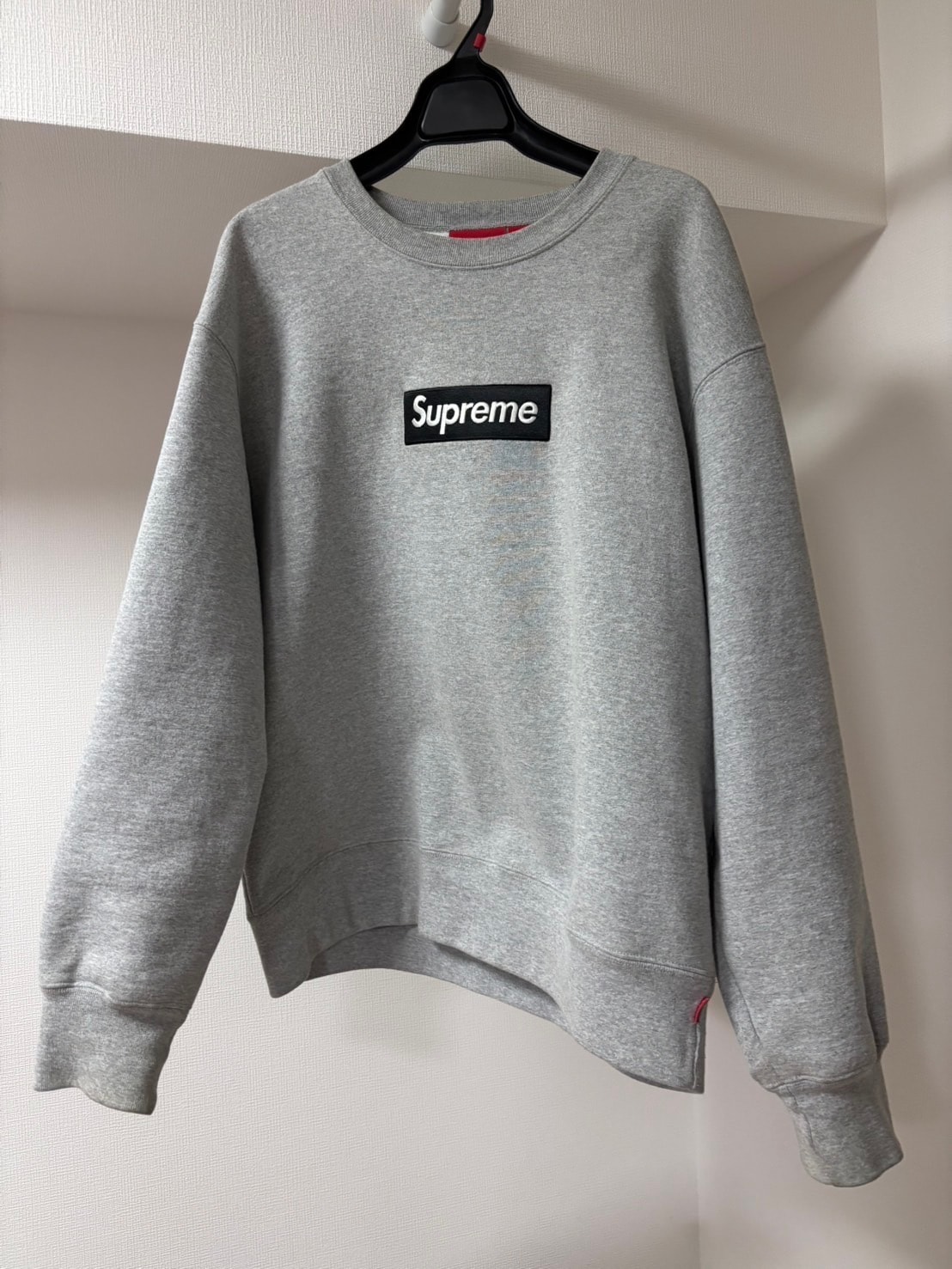 Supreme Box Logo Crewneck "Heather Grey" (22FW)