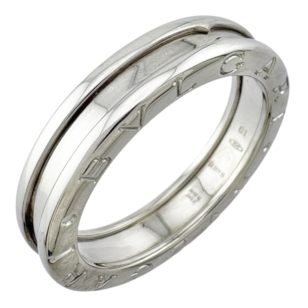 ブルガリ B-zero.1 1バンド リング 指輪 20.5号 18金 K18ホワイトゴールド メンズ BVLGARI  中古