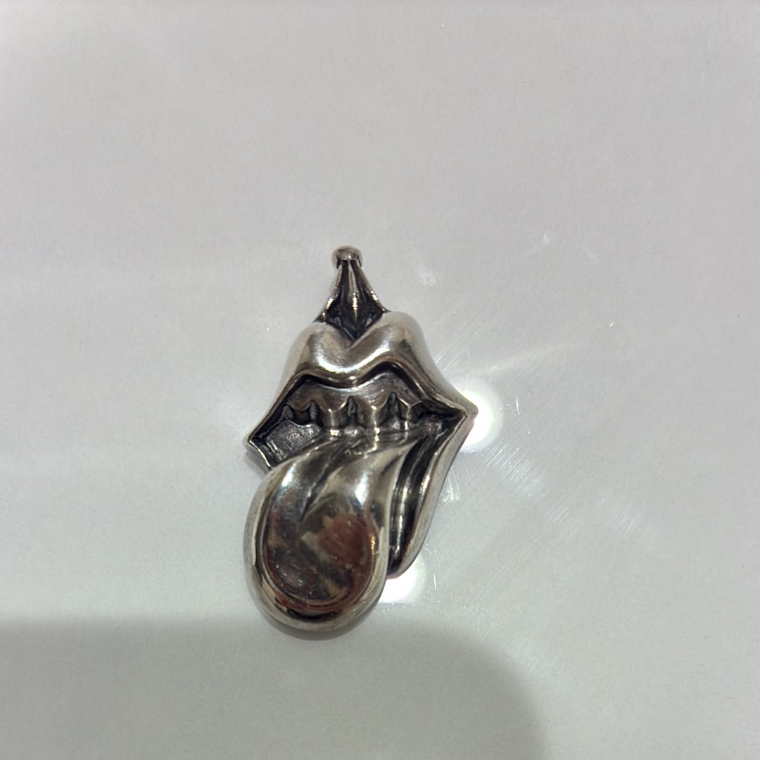 Chrome Hearts Lips Tongue Charm "Silver"