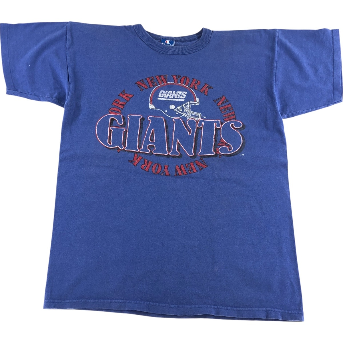 古着 90年代 チャンピオン Champion NFL NEW YORK GIANTS ニューヨークジャイアンツ ロゴプリントTシャツ USA製 メンズL相当 ヴィンテージ/eaa556819