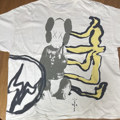 Travis Scott Cactus Jack x KAWS For Fragment Tee "White"