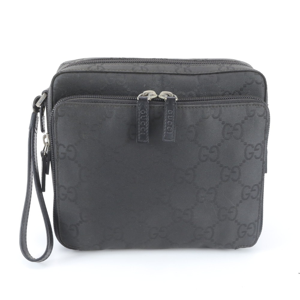 ■美品 グッチ GGナイロン 018 1603 セカンドバッグ