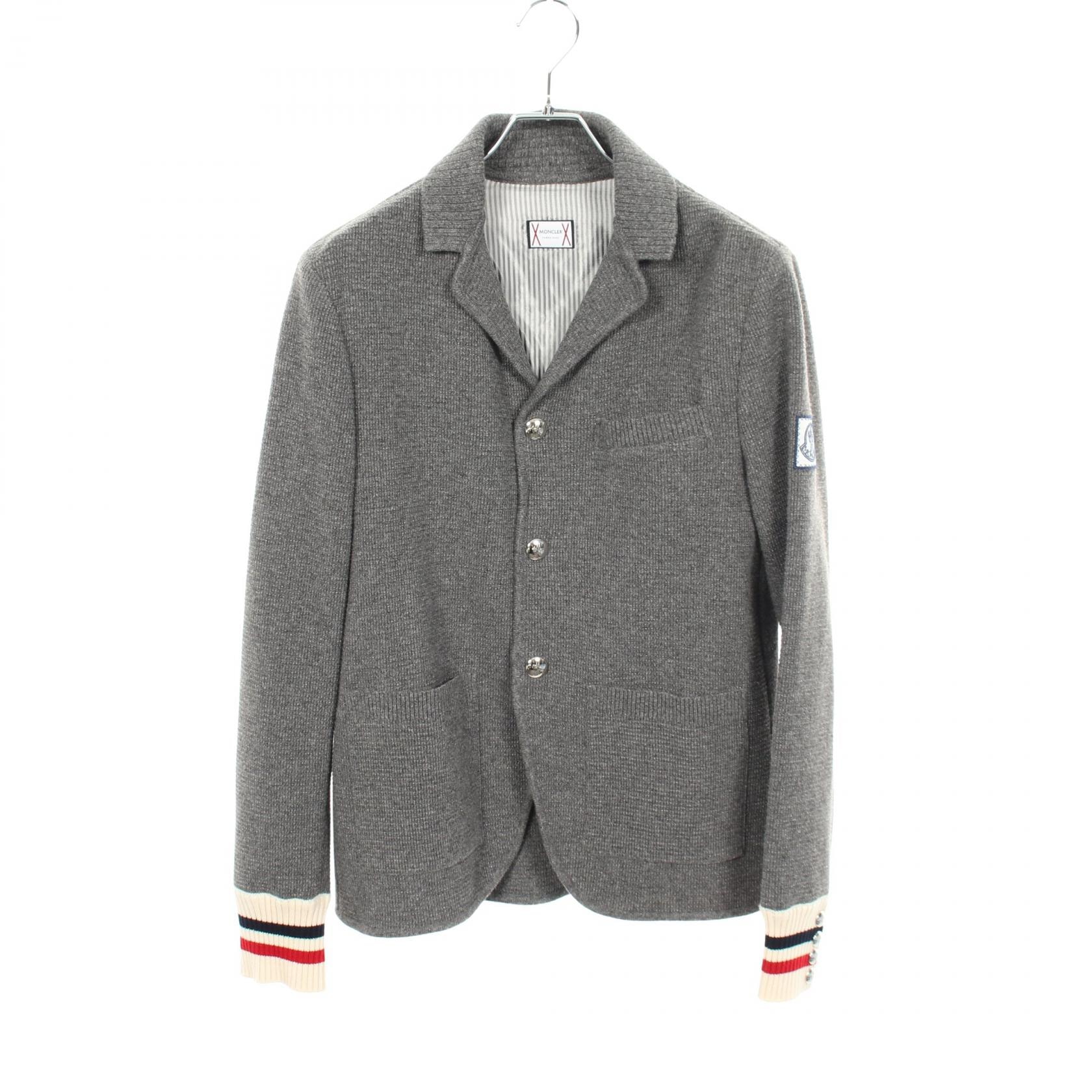 モンクレールガムブルー MONCLER GAMME BLEU ニット 衣料品 アウター ウール メンズ グレー系 9418200 【中古】