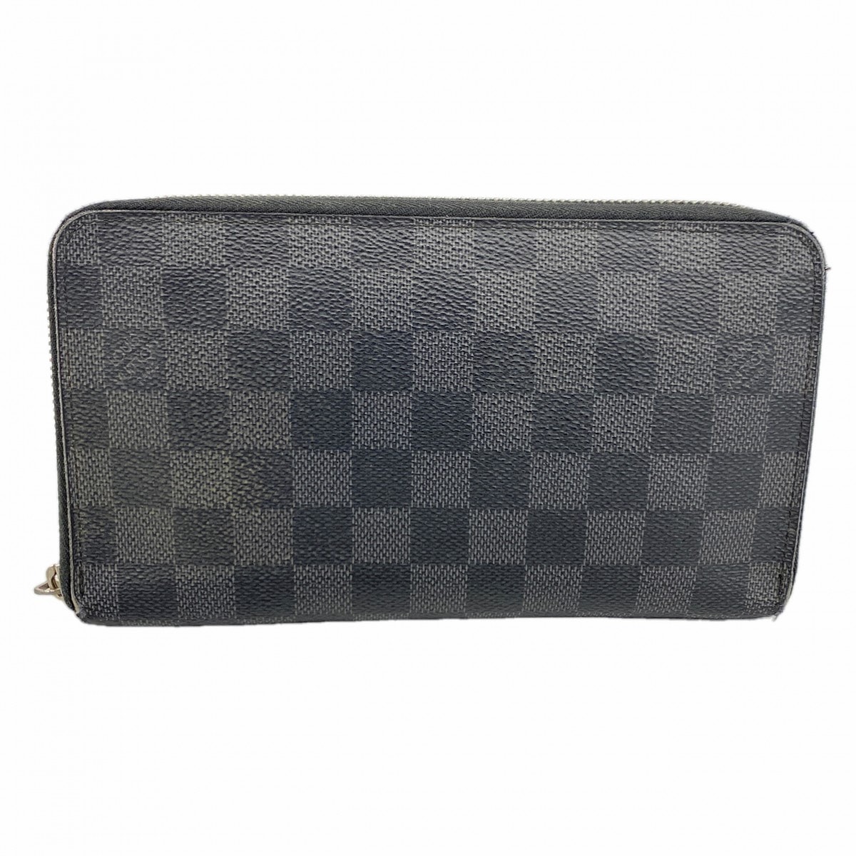 【6da0143-k】ルイヴィトン 長財布 ダミエ・グラフィット ジッピーオーガナイザー N63077 ブラック【中古】メンズ