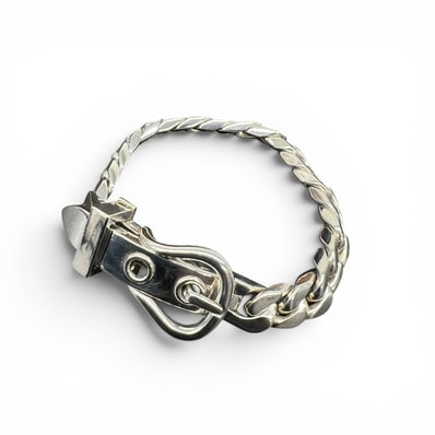 Hermes Boucle Sellier MM Bracelet "Silver"