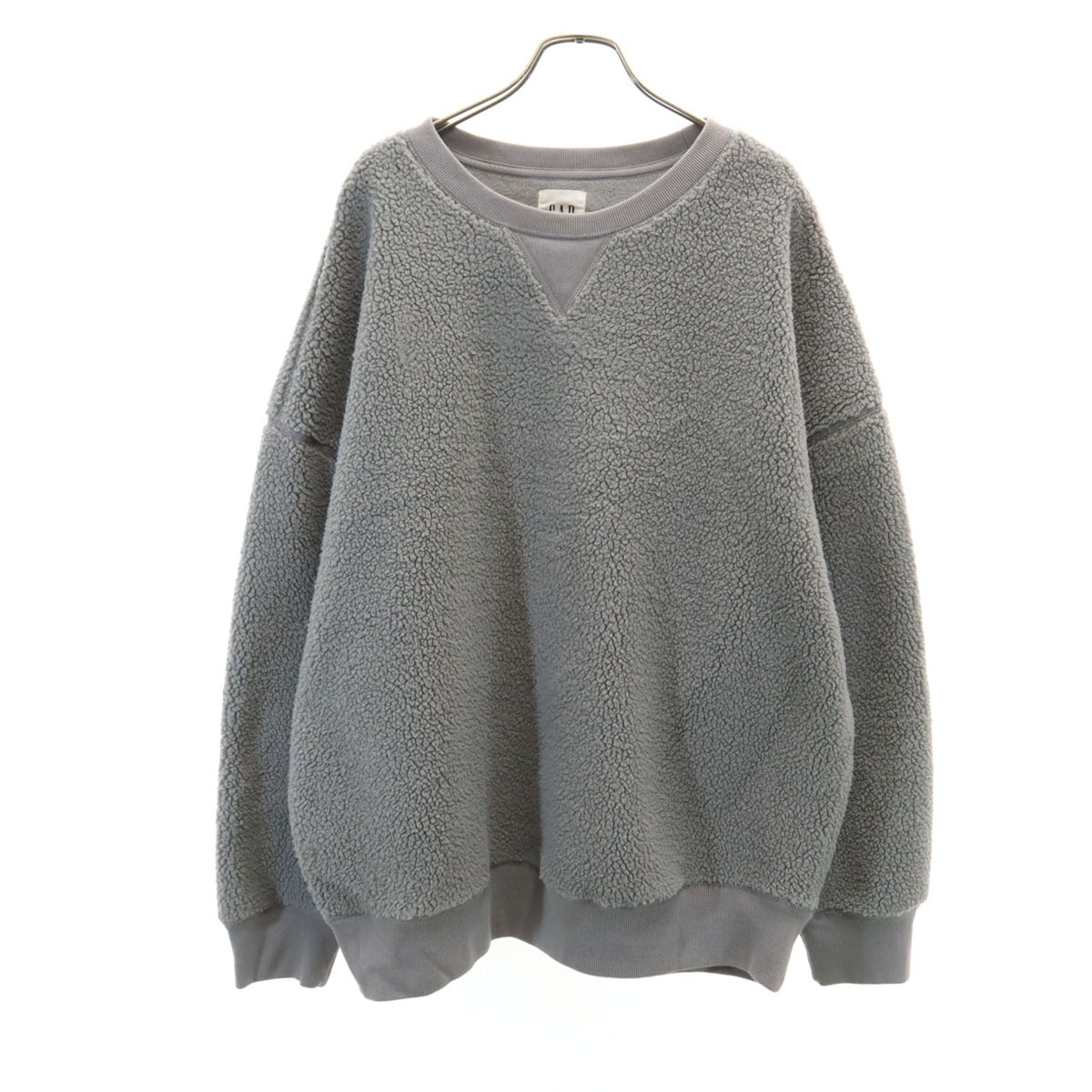 GAP ギャップ 長袖 ボア スウェット XL アイスグレー 裏起毛