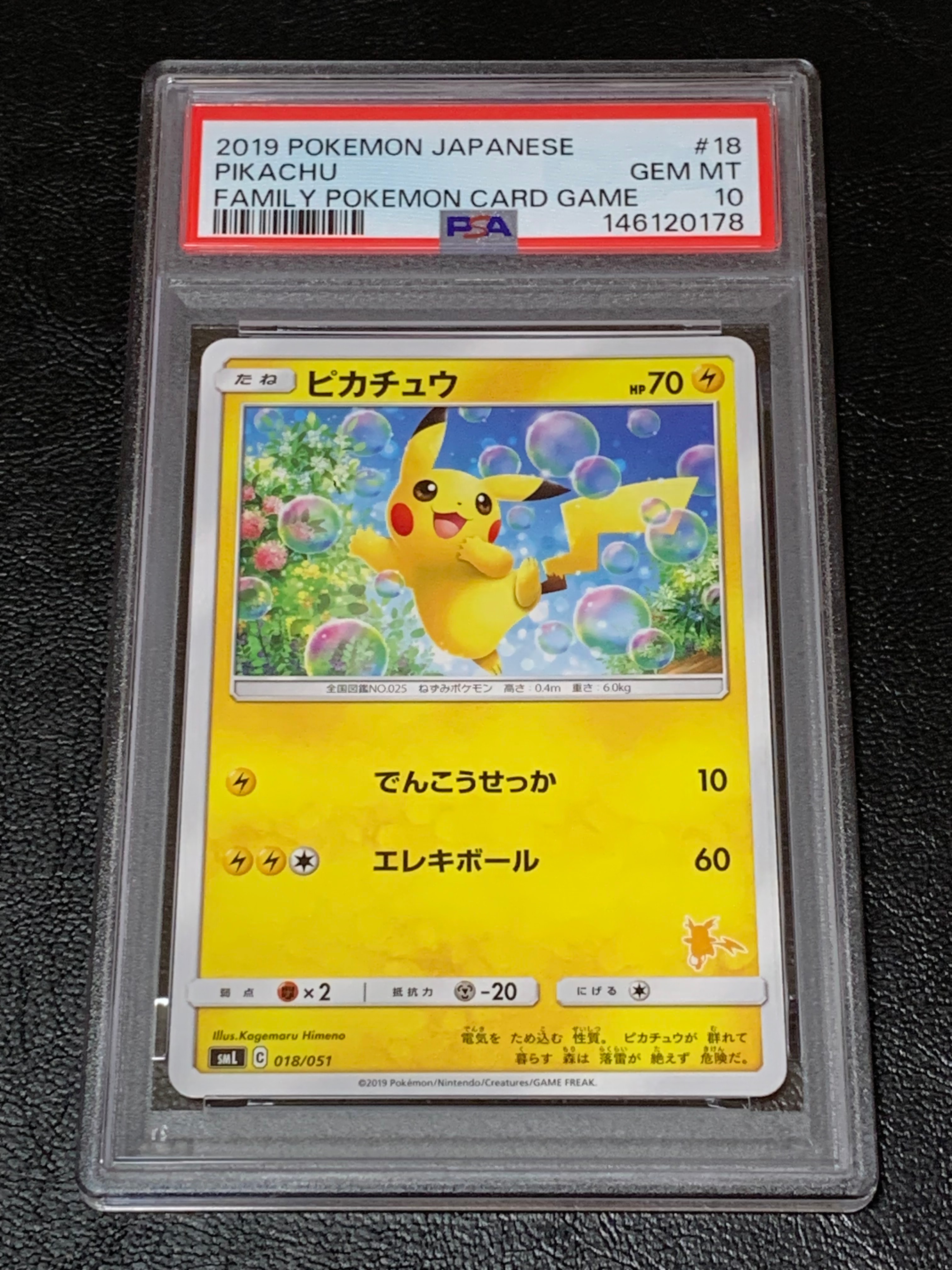 PSA10】ピカチュウ (15)[SML 018/051](サン&ムーン「ファミリー