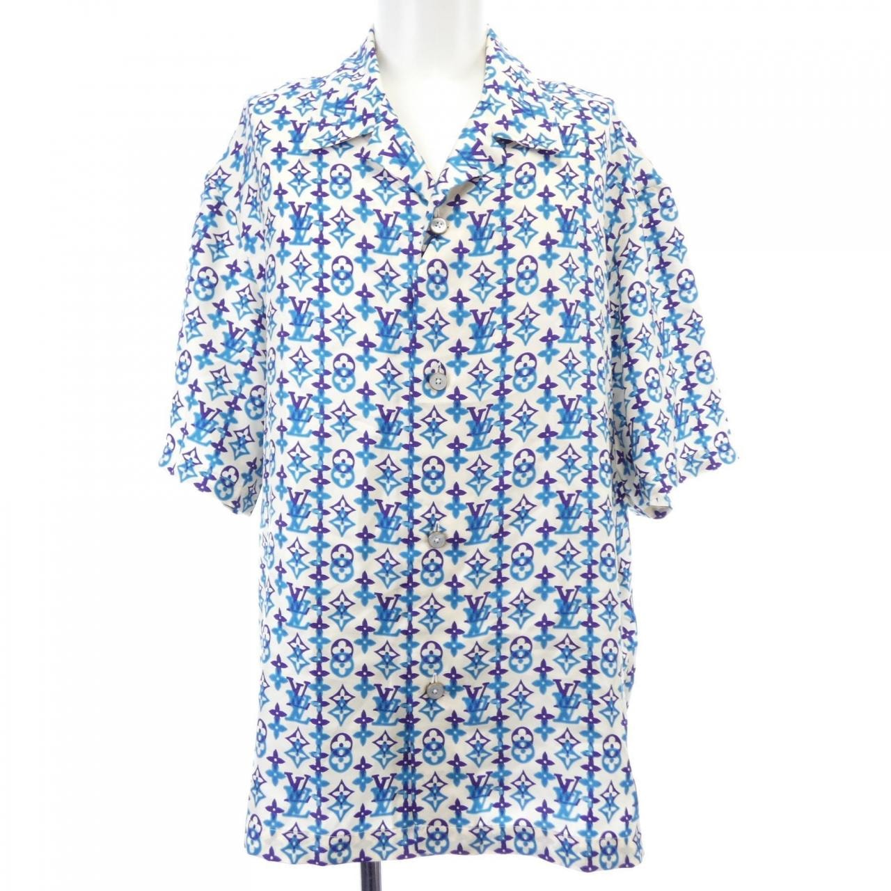 ルイヴィトン LOUIS VUITTON モノグラム・オーバーラップ モチーフ HUS73WUL6 S/Sシャツ