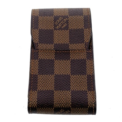 LOUIS VUITTON ルイ・ヴィトン エテュイ シガレット シガレットケース N63024 ダミエキャンバス ブラウン メンズ【中古】