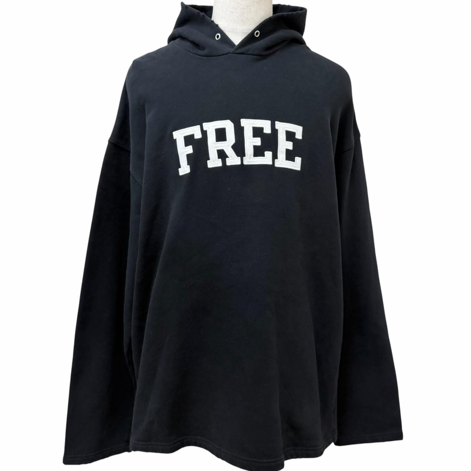美品 バレンシアガ パーカー FREE DISTRESSED NO RIB