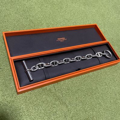 Hermes Chaine D'ancre TGM Bracelet "Silver"