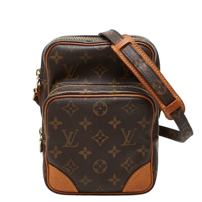 ルイ ヴィトン モノグラム アマゾン 斜め掛け ショルダーバッグ M45236 ブラウン PVC レザー レディース LOUIS VUITTON 【中古】