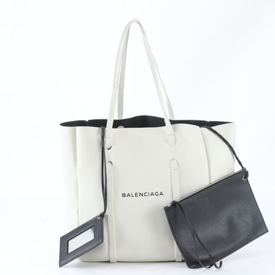 ■美品 バレンシアガ エブリデイトート バッグ レザー