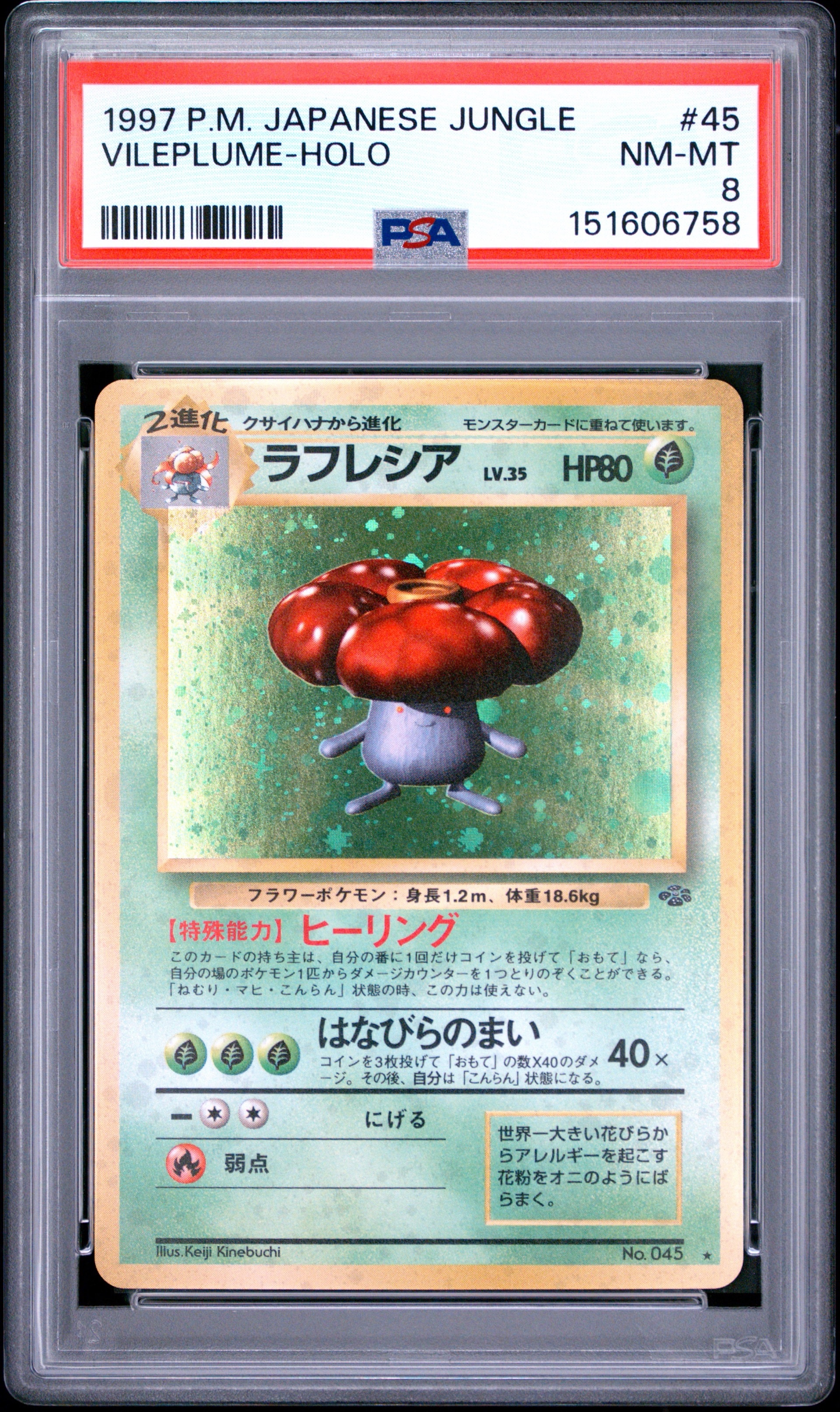 ラフレシア R: 旧裏 [PMCG2 No.045](拡張パック「ポケモンジャングル」)