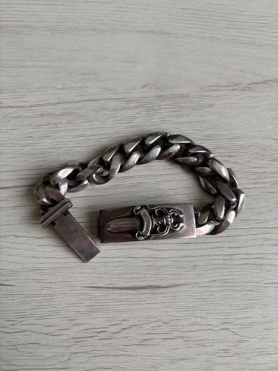 Chrome Hearts ID Classic Link Dagger Bracelet "Silver"