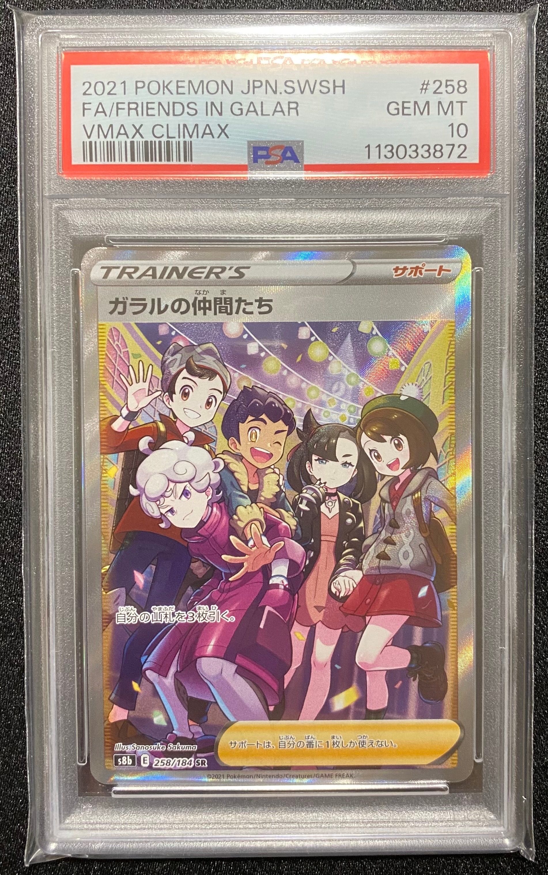 ガラルの仲間たち SR[S8b 258/184](ハイクラスパック「VMAXクライマックス」)
