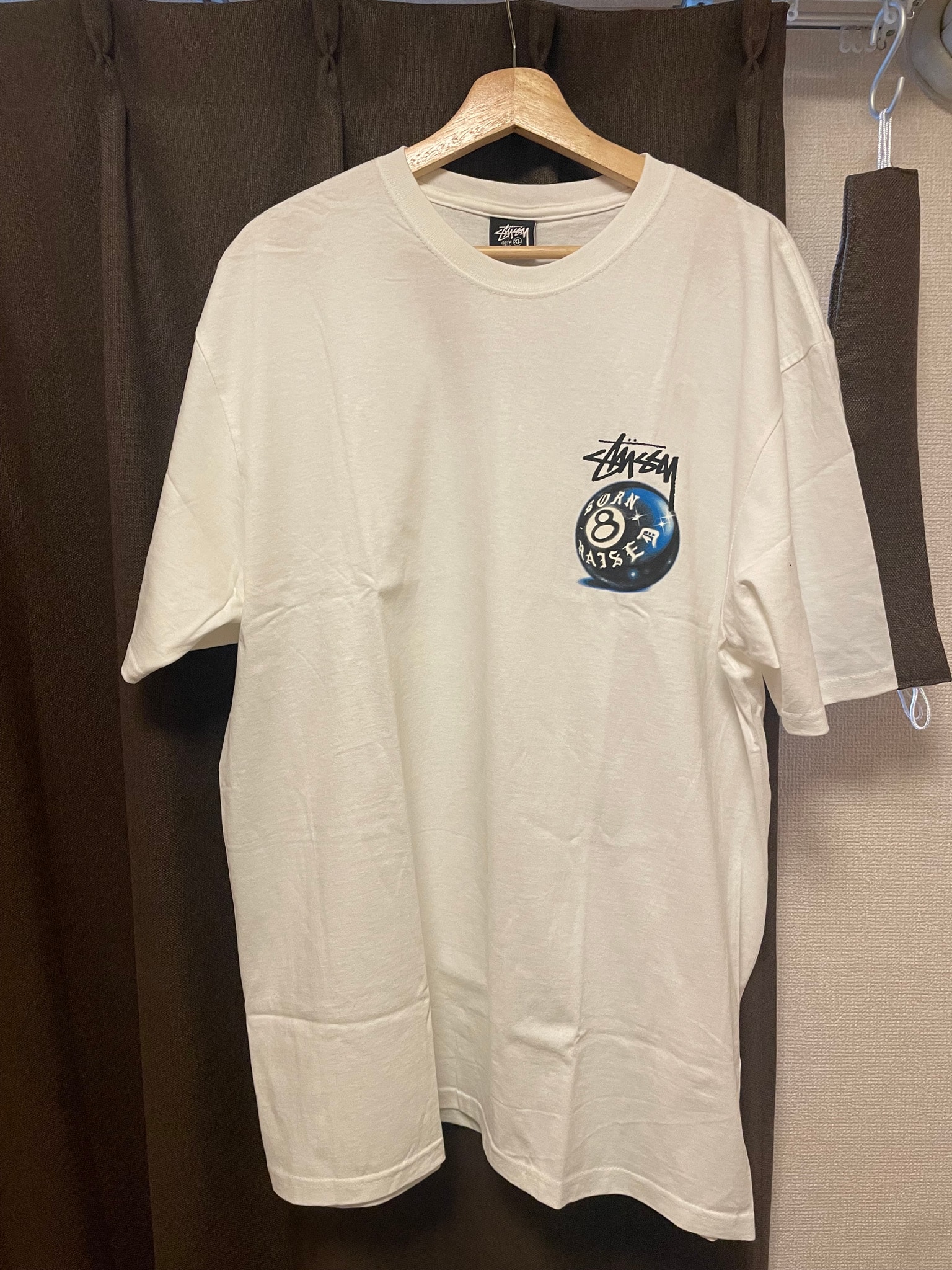 Stussy Born x Raised 8 Ball Tee "White"