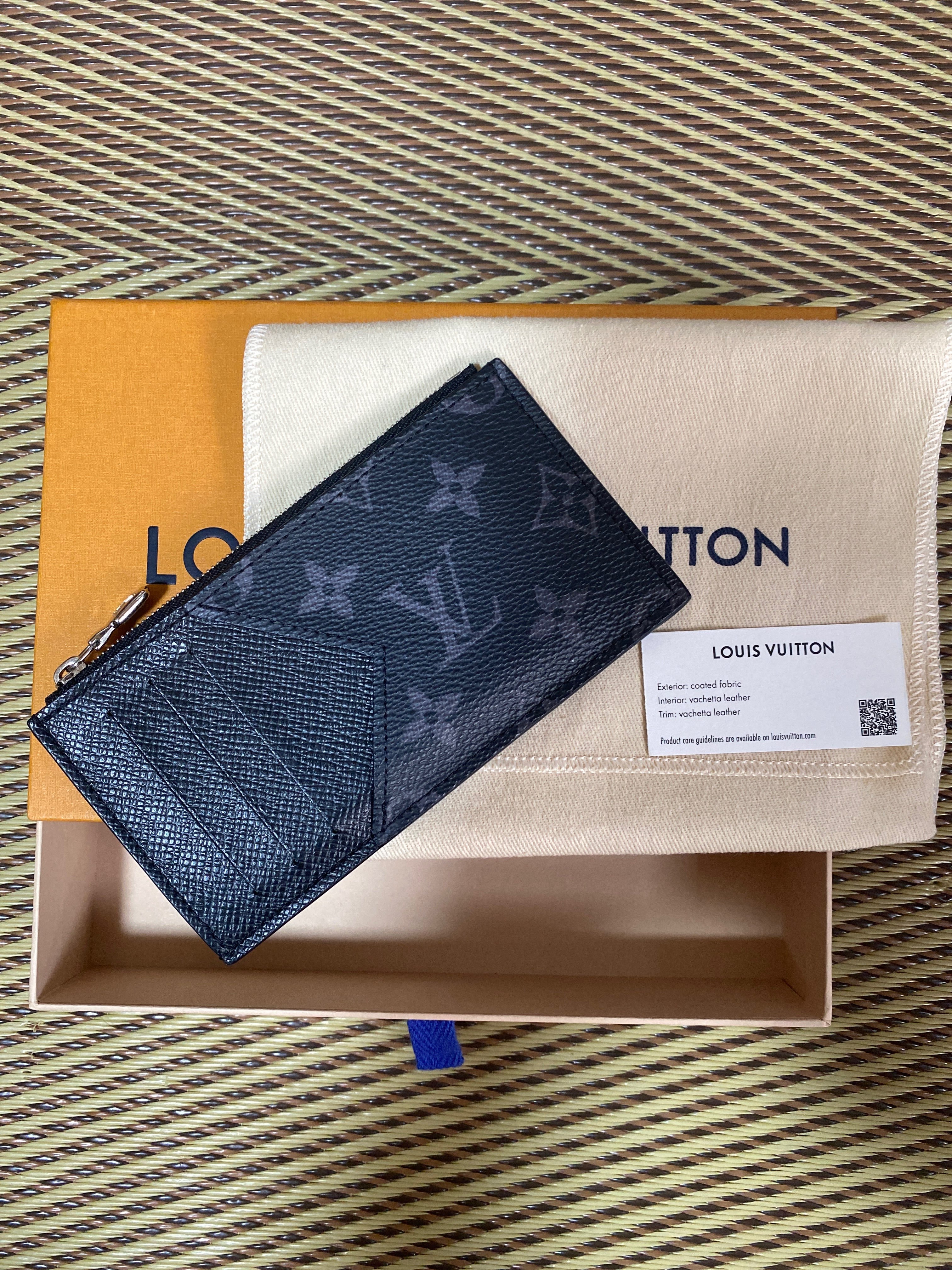 Louis Vuitton Coin Card Holder Monogram Eclipse