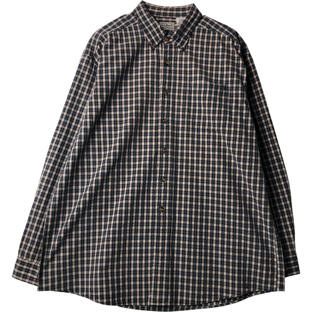 古着 90~00年代 エルエルビーン L.L.Bean 長袖 ボタンダウンチェックシャツ メンズXL相当 ヴィンテージ/eaa616249