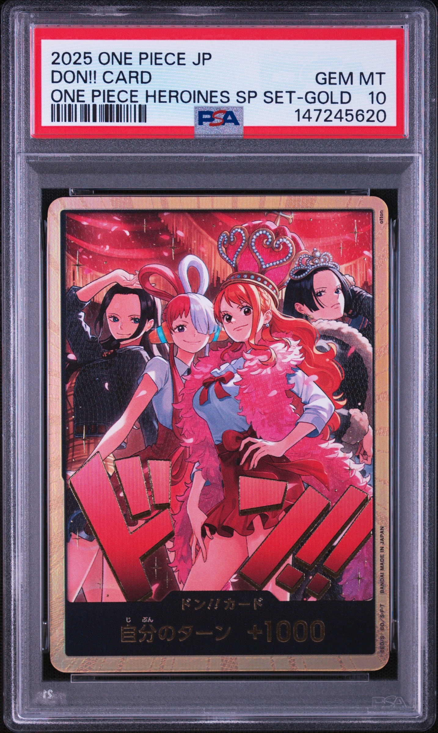 PSA10】ドン!!カード : ロビン&ウタ&ナミ&ハンコック スーパーパラレル
