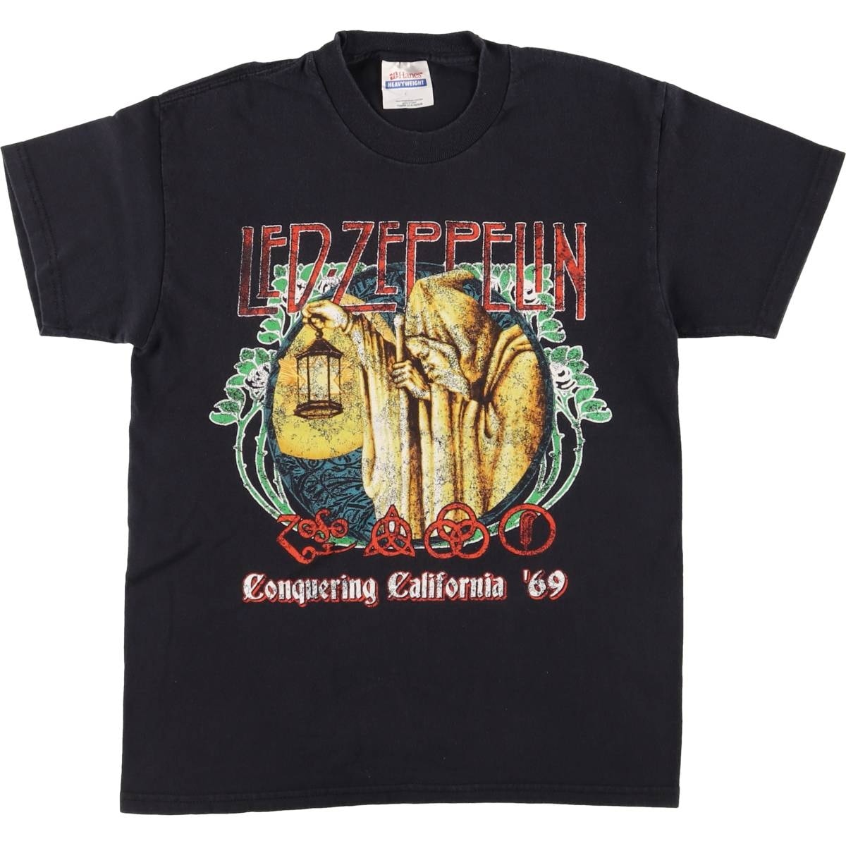 目立った傷や汚れなし】古着 00年代 ヘインズ Hanes Led Zeppelin