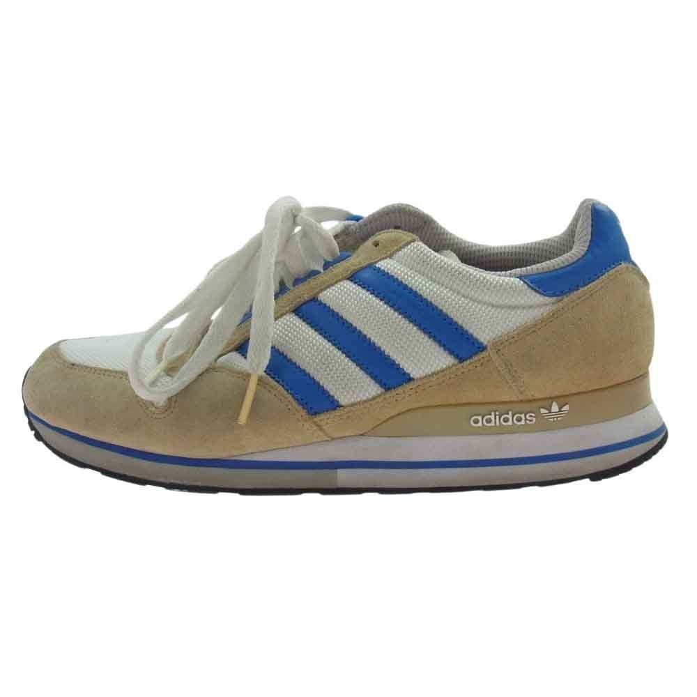 adidas アディダス スニーカー 653960 ZX500 ローカット スニーカー  ホワイト系 ブルー系 ベージュ系 25cm【中古】