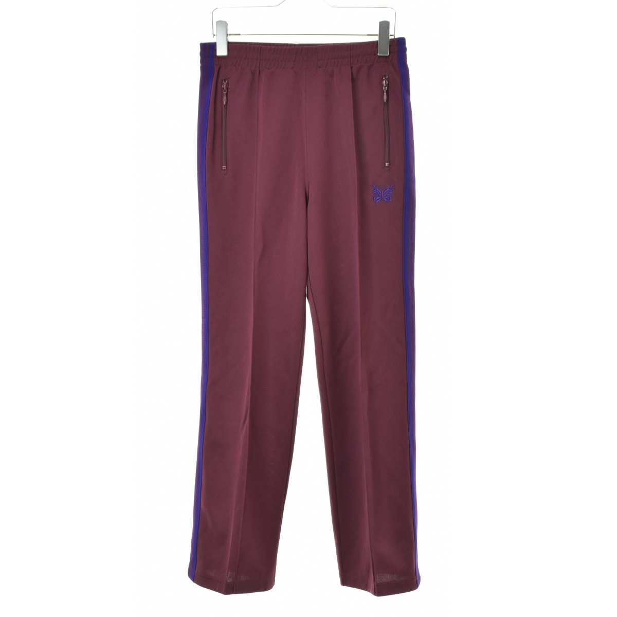 Needles Track Pant - Poly Smooth "Wine"