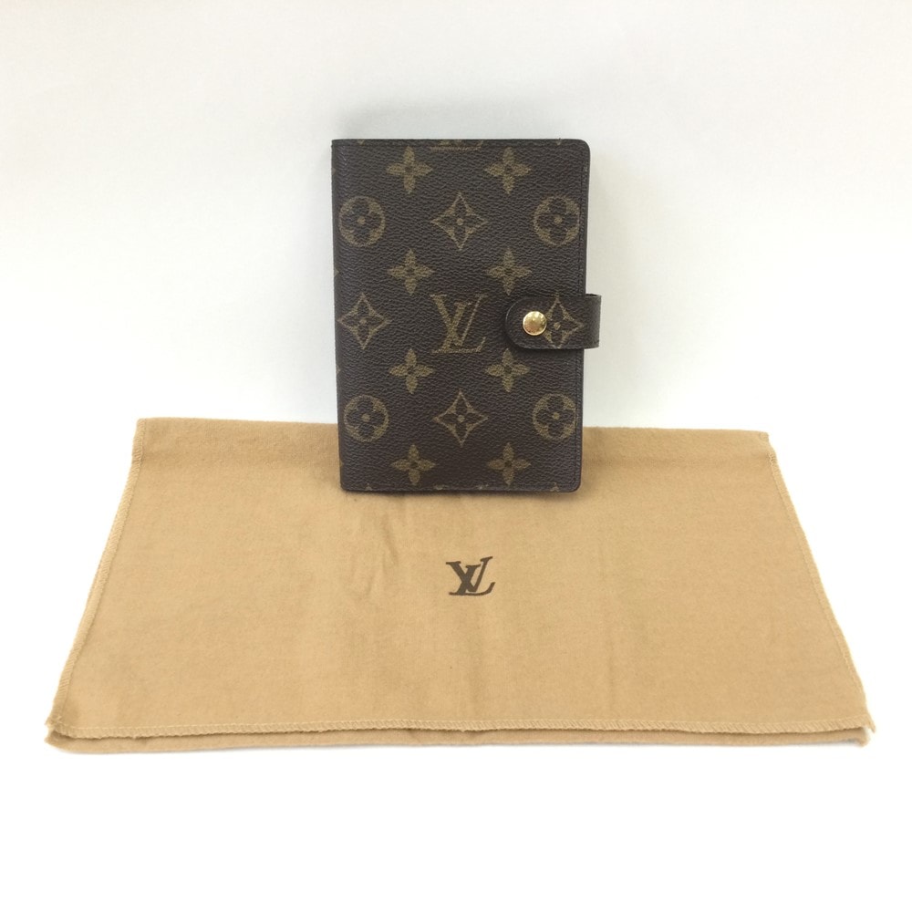 〇〇LOUIS VUITTON ルイヴィトン 手帳カバー アジェンダPM モノグラム R20005 ブラウン