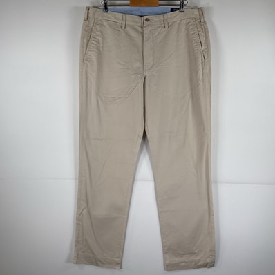 古着 ポロ・ラルフローレン POLO RALPH LAUREN チノパンツ ポロチノ ワンポイント スラックス 大きいサイズ w38 L32 ベージュ メンズ