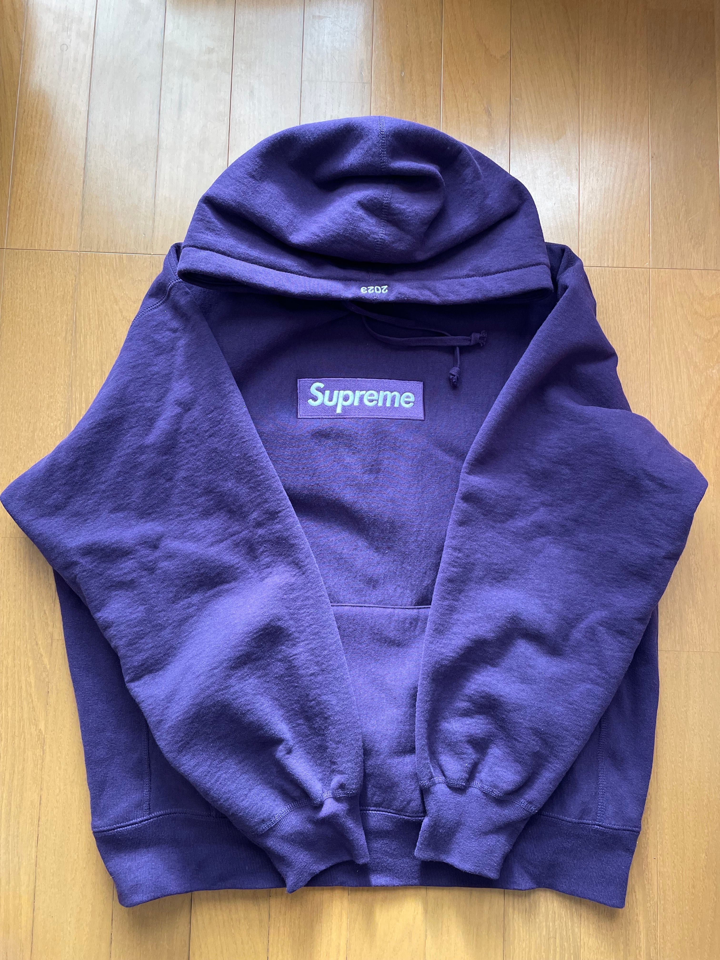 Supreme Box Logo Hooded Sweatshirt "Purple" (23FW)