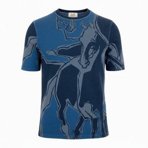 B (目立った傷や汚れなし)】HERMES エルメス Dance of Horses ネイビー