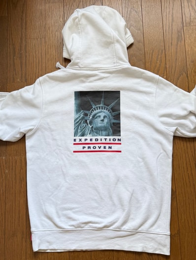 Supreme x The North Face Statue of Liberty Hooded Sweatshirt "White"