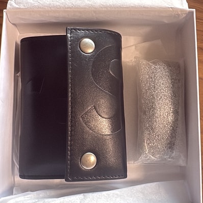 Supreme Leather Chain Wallet (26SS) "Black"